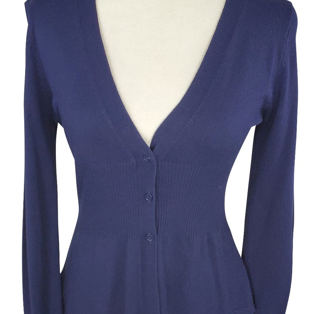 Apostrophe Blue Cardigan